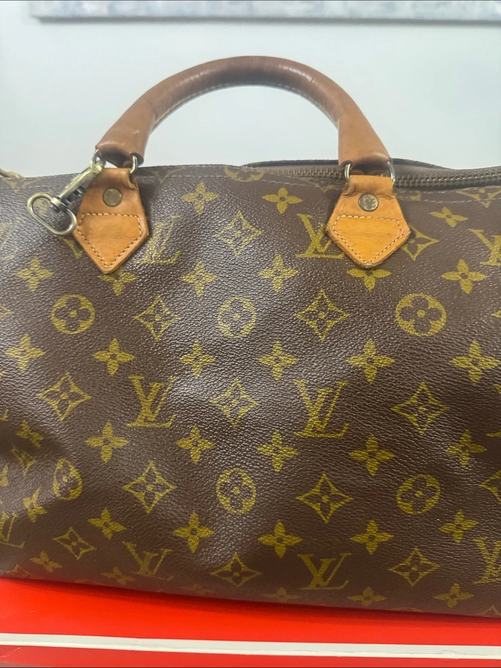 Louis Vuitton Brown Monogram Canvas Top-Handle Satchel